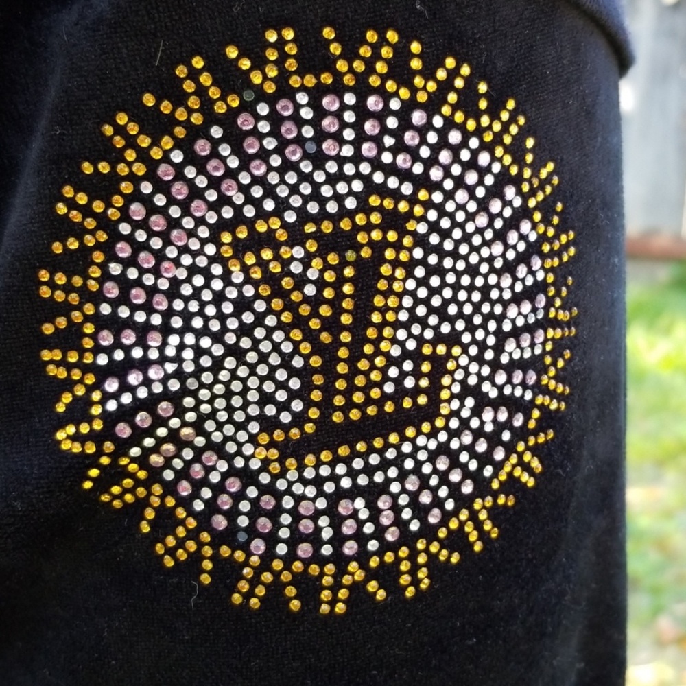 SOLD!Louis Vuitton vintage black velvet track suit - Picture 4 of 8